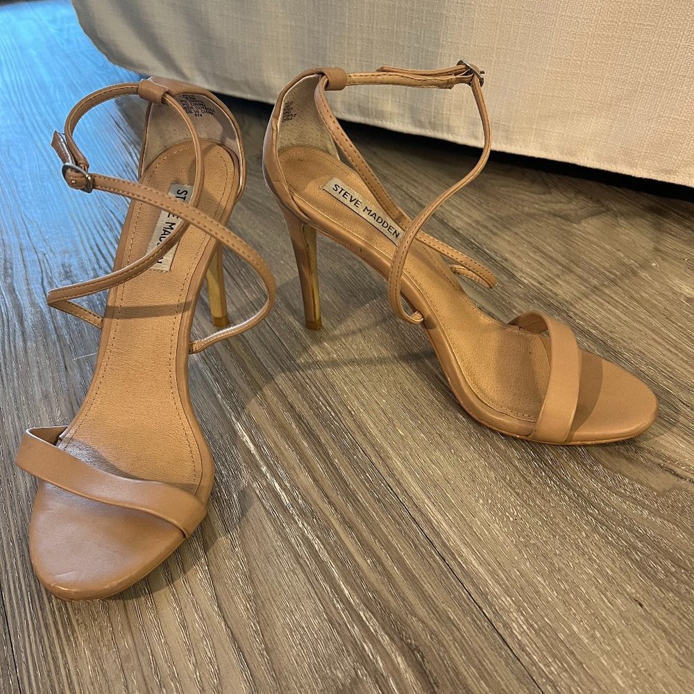 Steve Madden Nude Strappy Heel (size 9.5)